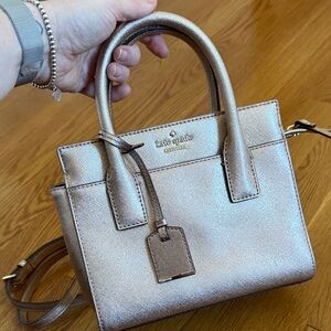 Kate Spade Shimmering rose gold bag in beautiful condition